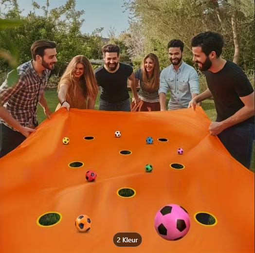 6 kamp ballendoek oranje